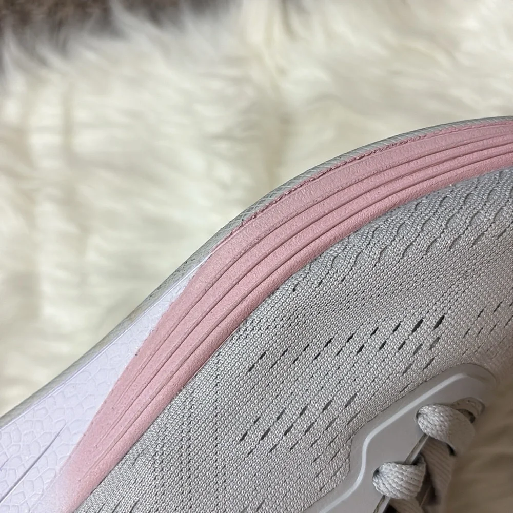 Z By Zella Light Grey Pink White Sneakers Size 5.5